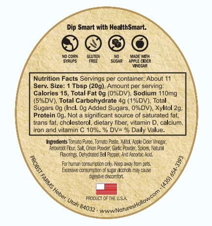 Nature's Hollow Nature\'s Hollow HealthSmart Sugar Free Ketchup: No Sugar Added Ketchup, Low Calorie, Keto, Gluten Free, Low Sodium Ketchup, Xylitol-Sweetened Ketchup Bottle, Diabetic & Low-Calorie Diets 8oz