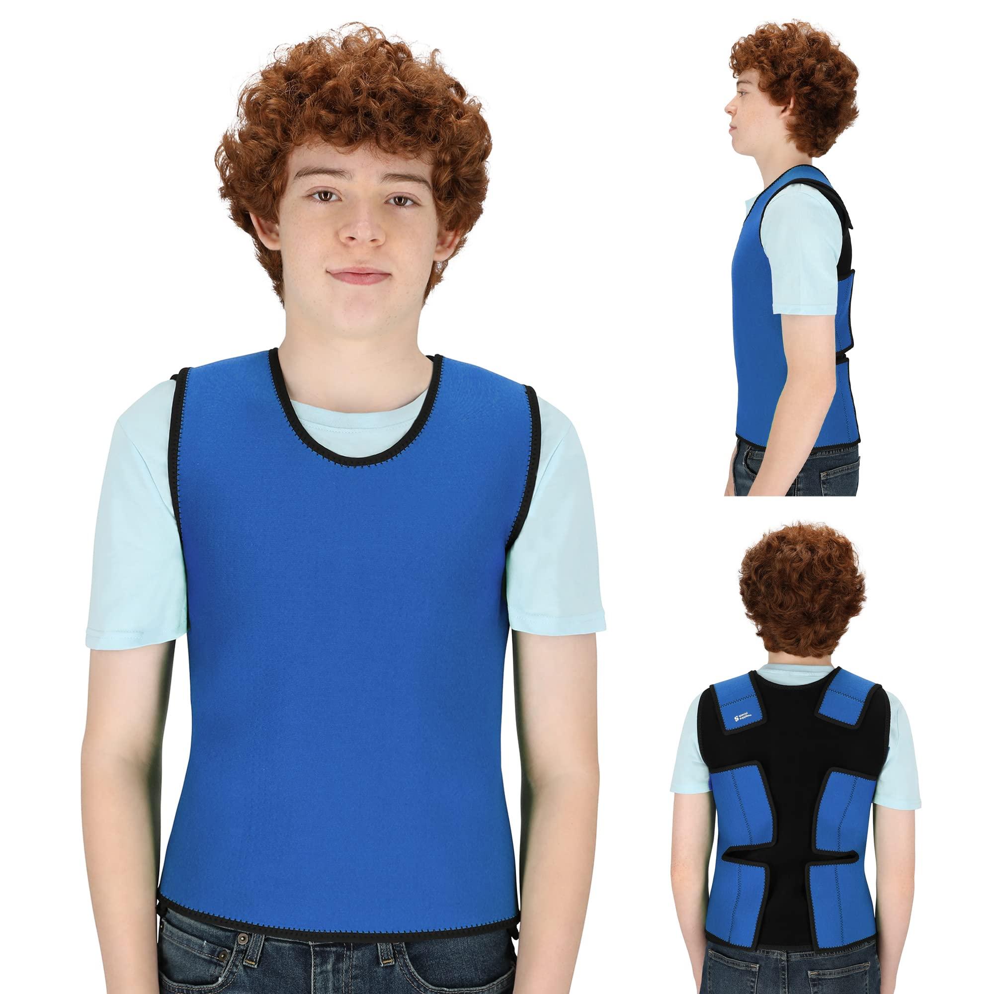 Special Supplies Special Supplies Sensory Compression Vest Deep Pressure Comfort (Blue, Large)