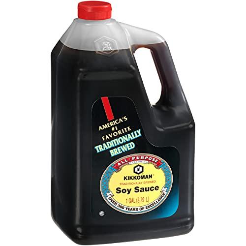 Kikkoman Kikkoman - Traditionally Brewed Soy Sauce, All Purpose Seasoning - 1 Gallon (Pack of 1)
