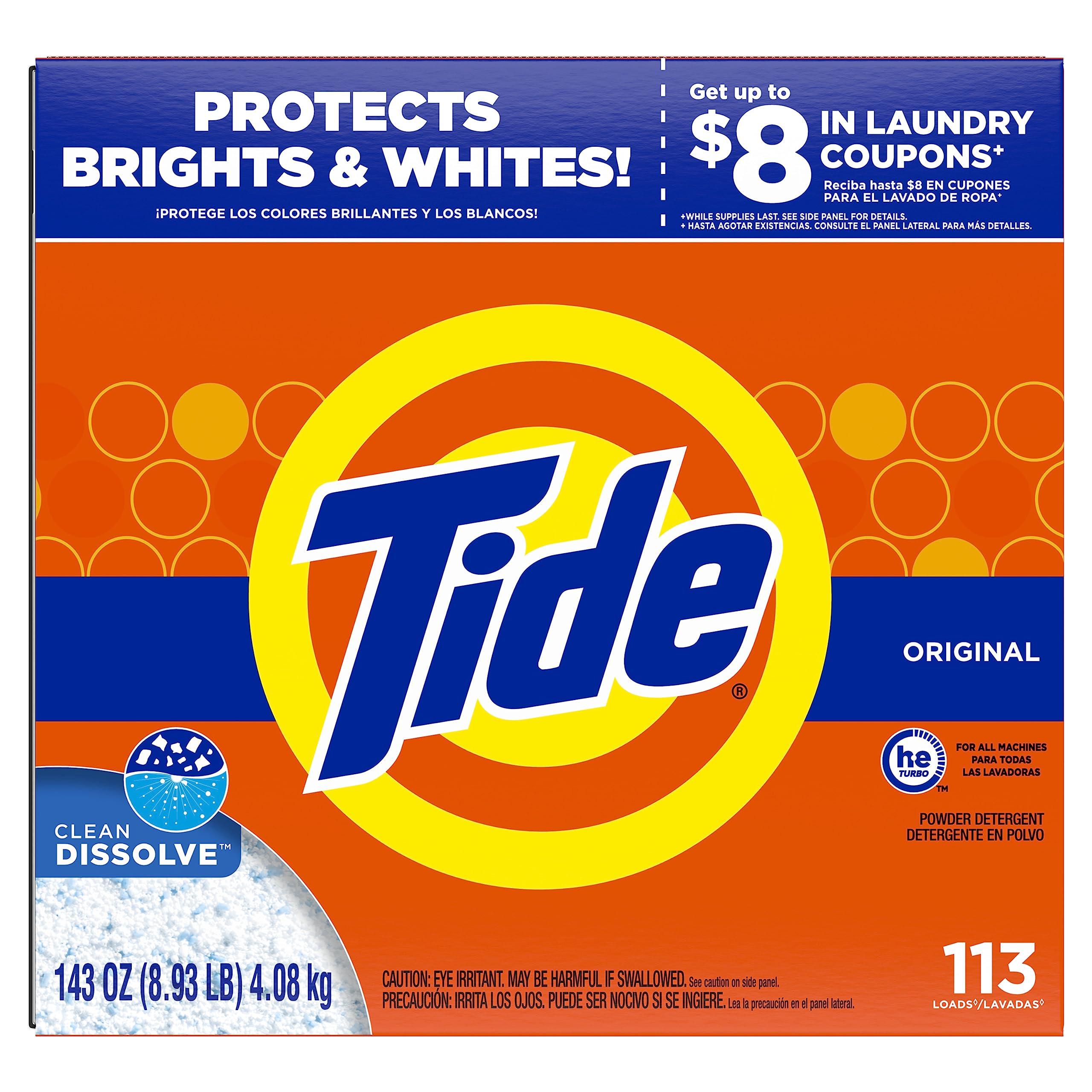 Tide Tide Powder Laundry Detergent Original, 143 Ounce (Packaging May Vary)