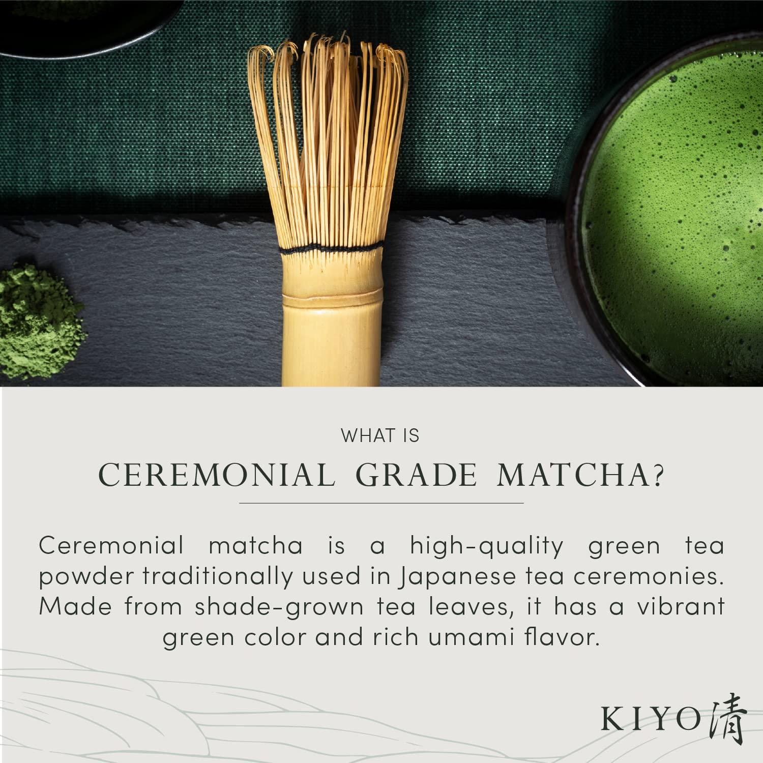 Kiyo Matcha Kiyo Matcha Classic Grade Hatsumukashi Ceremonial Uji Matcha - Pure Japanese First Harvest Ceremonial Grade Matcha Green Tea Powder from Uji, Japan (40g/1.41oz)