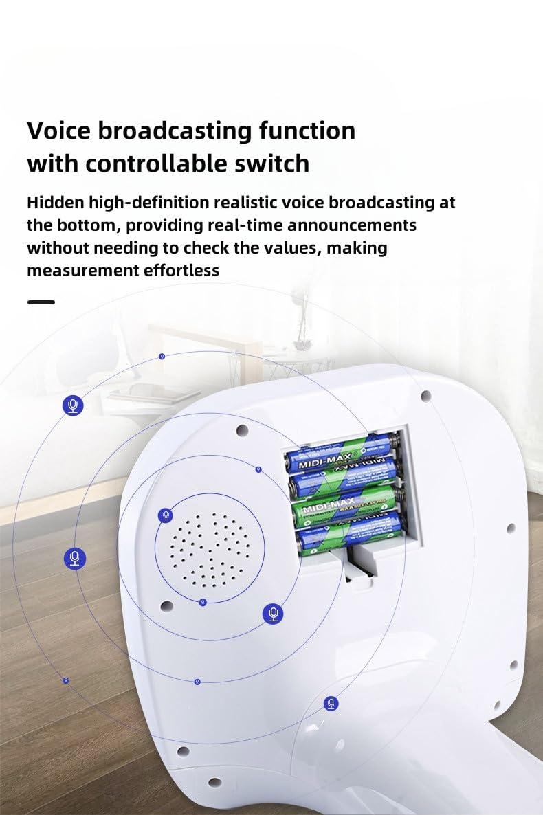 Sufeasdf Height Scale, Ultrasonic Measurement, Body Fat Analyzer, Backlit LCD, Telescopic Design, Rust Resistant, Voice Output, Automatic Weighing, BMI Display, Durable ABS, Precision Measurement