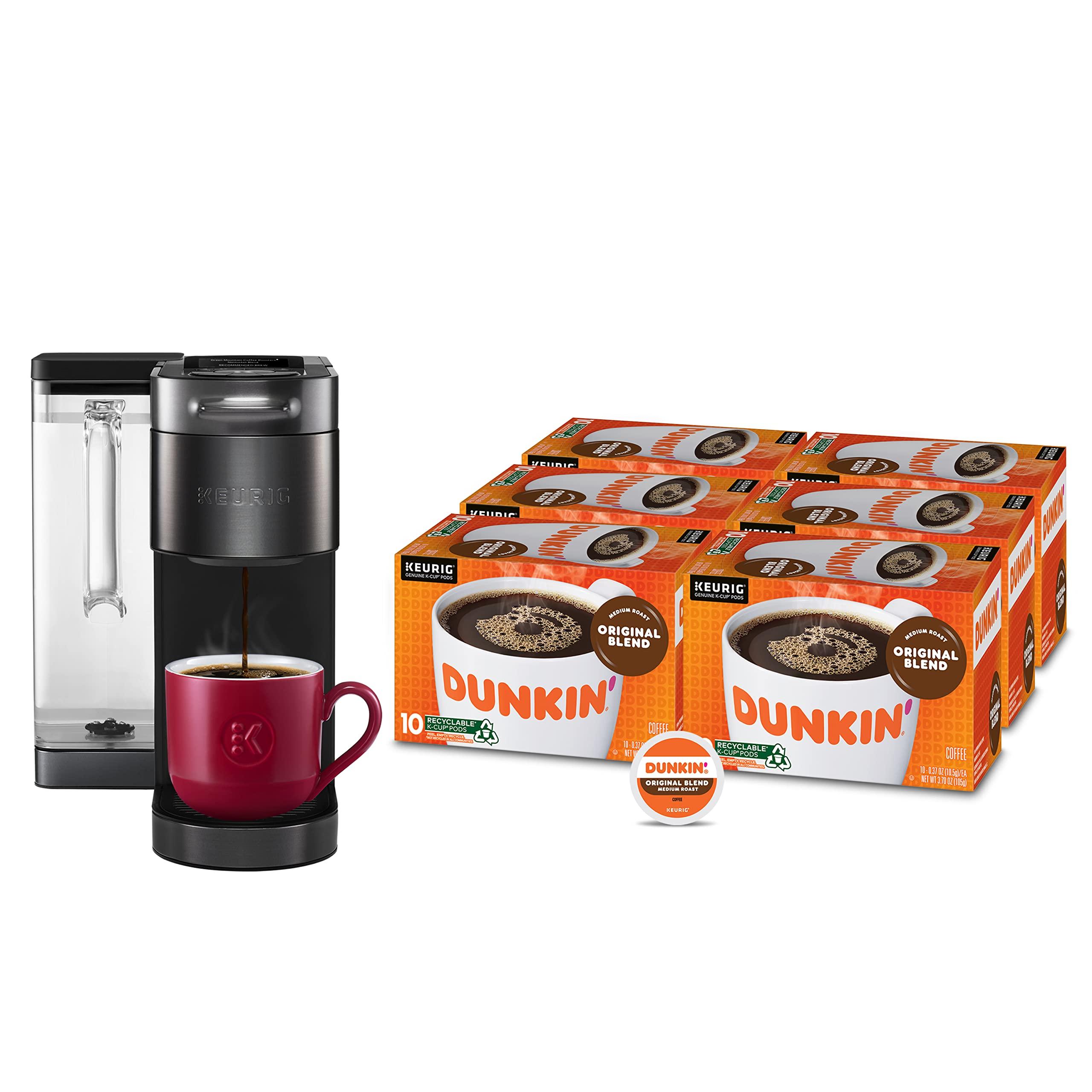 Keurig Keurig K-Supreme Plus SMART Single Serve Coffee Maker with Dunkin' Original Blend Medium Roast, 60 K-Cup Pods