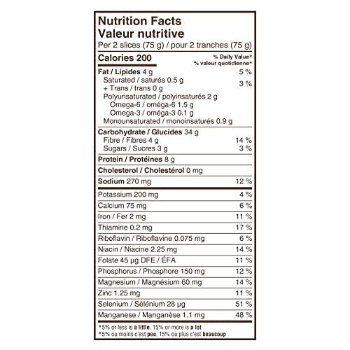 Dempster's Dempster's 100% Whole Grains Multigrain Bread 600g/21.1oz (Shipped from Canada)