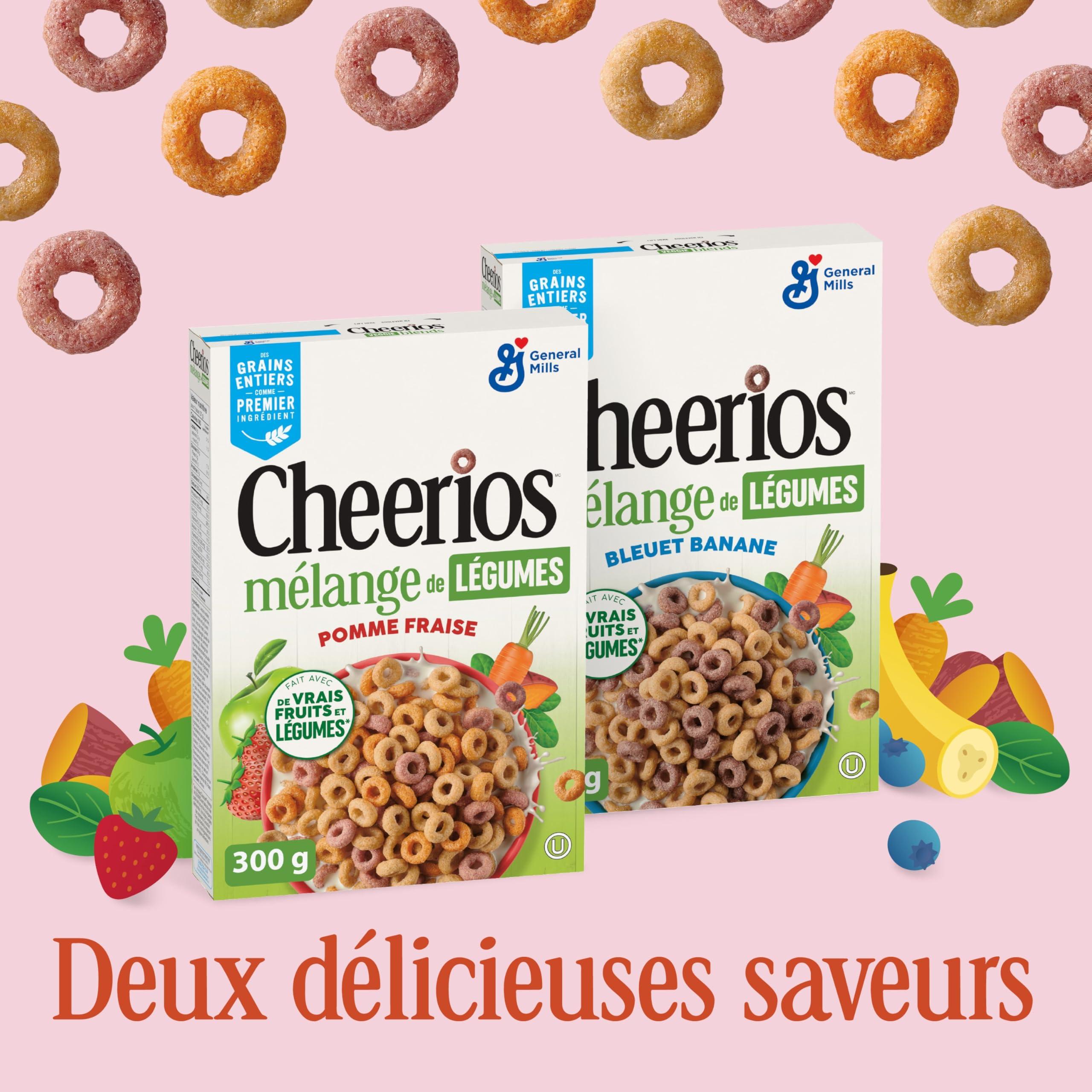 Cheerios Cheerios Veggie Blends, Apple Strawberry Cereal, 300g/10.5 oz. Box