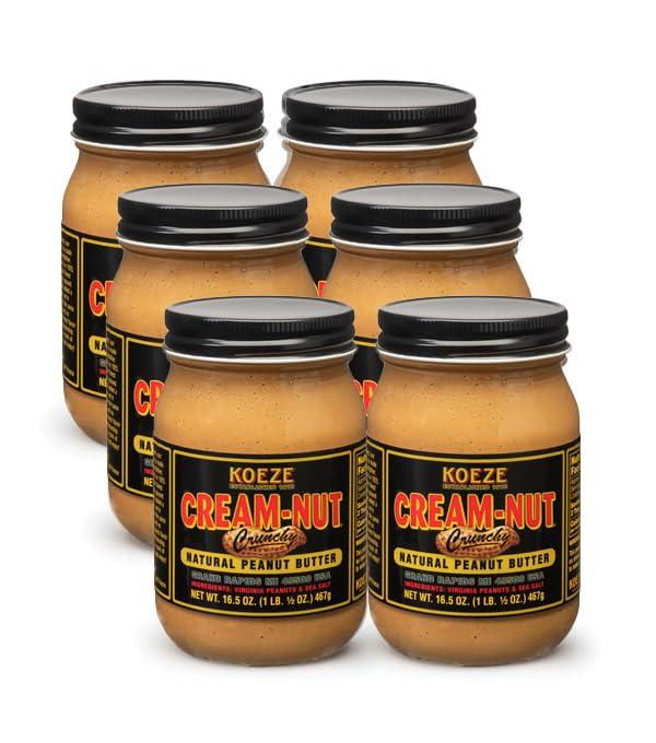 Cream-Nut Case of Cream Nut Crunchy Peanut Butter - (6 Jars)
