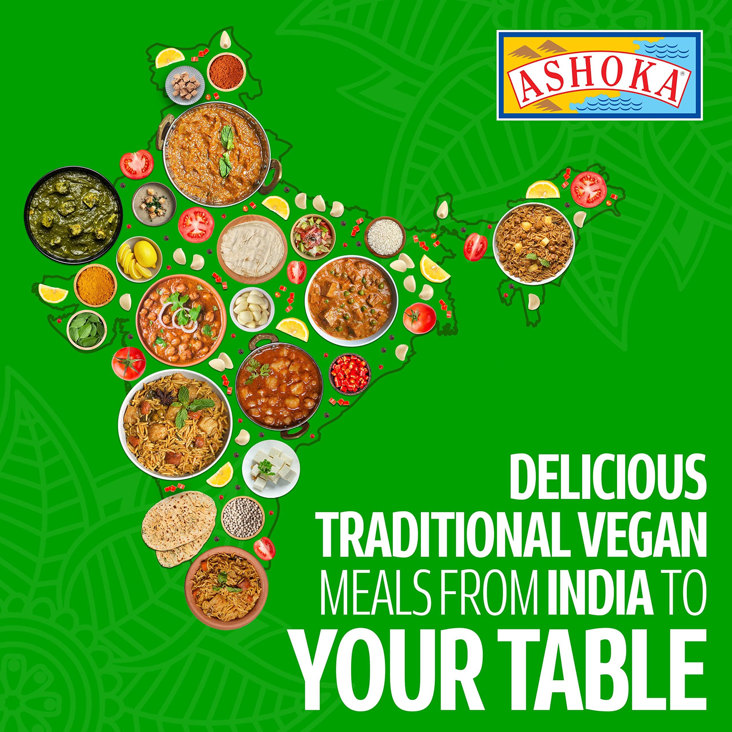 Ashoka Ashoka Real Indian Meals 1932, Vegan Potato Curry, Ready to Eat Dum Aloo, All-Natural Instant Meals, Healthy Work Lunch, Kosher Certified, Gluten-Free, and with No Preservatives, Pack of 5