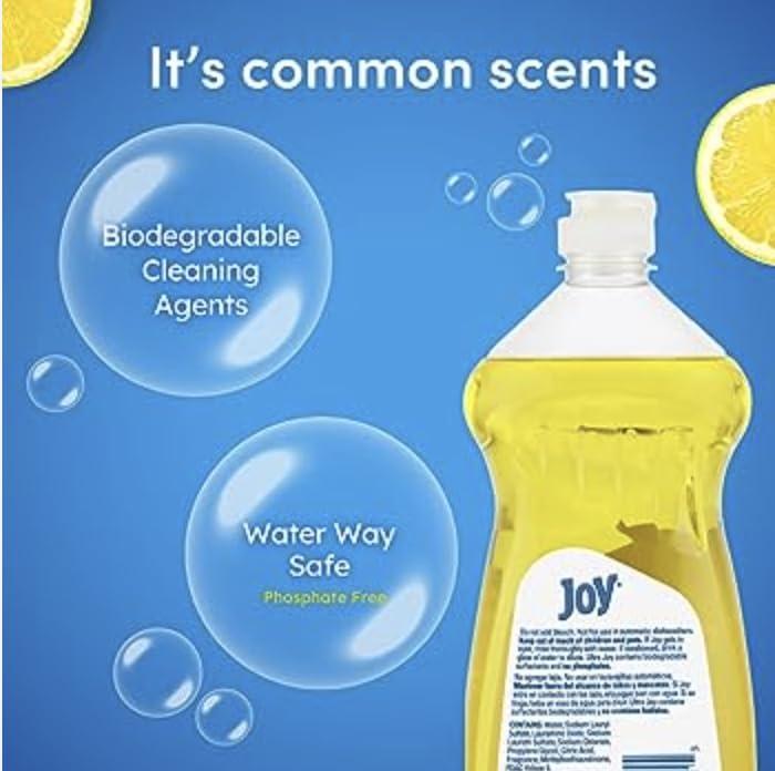 Randa\'s Recipes Randa\'s Recipes | Joy Liquid Dish Soap, Lemon Scent, Non-Ultra 11 oz *New Look* (2-Pack)