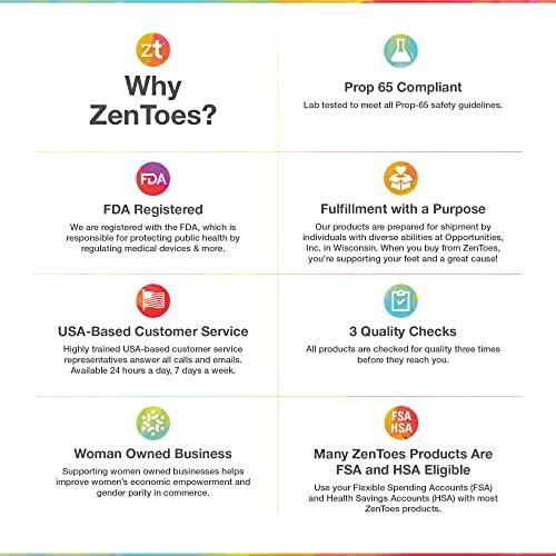 ZenToes ZenToes U-Shaped Felt Callus Pads | Protect Calluses from Rubbing on Shoes | Reduce Foot and Heel Pain | Pack of 24 1/8” Self-Stick Pedi Cushions