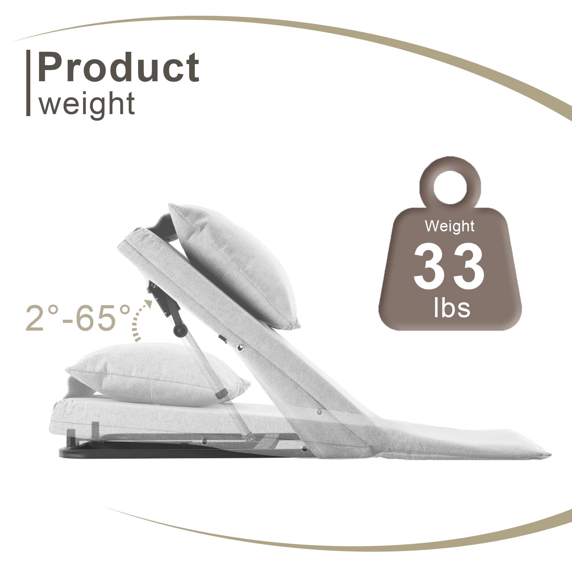 Skuehod Skuehod Adjustable Power Lifting Bed Backrest for Elderly Patient Injured,Sit-up Back Rest Chair for Neck Lumbar Back Support 220lbs (Power Bed backrest, 30 inch Width)