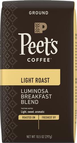 Peet's Coffee Peet’s Coffee, Light Roast Ground Coffee - Luminosa Breakfast Blend 10.5 Ounce Bag