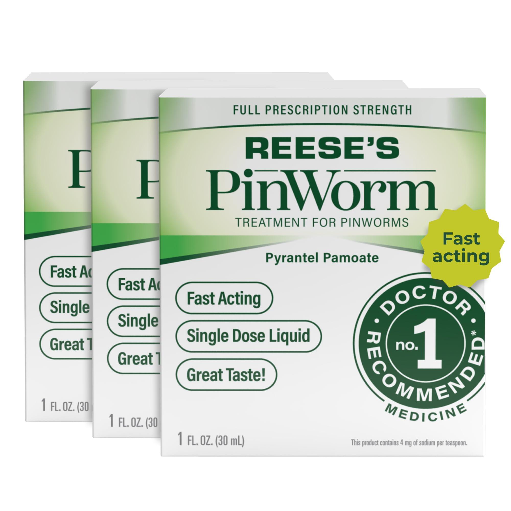 REESE'S PINWORM Reese's Pinworm Medicine 1 OZ PYRANTEL PAMOATE Suspension -(Pack of 3)