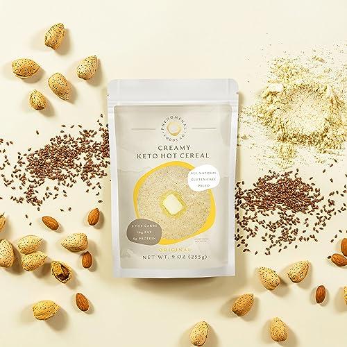 Phenomenal Foods Co Phenomenal Foods Co Creamy Keto Hot Cereal Original - Low Carb Farina - Unsweetened - Gluten & Grain Free - Paleo - Diabetic Safe - High Protein Vegan Breakfast