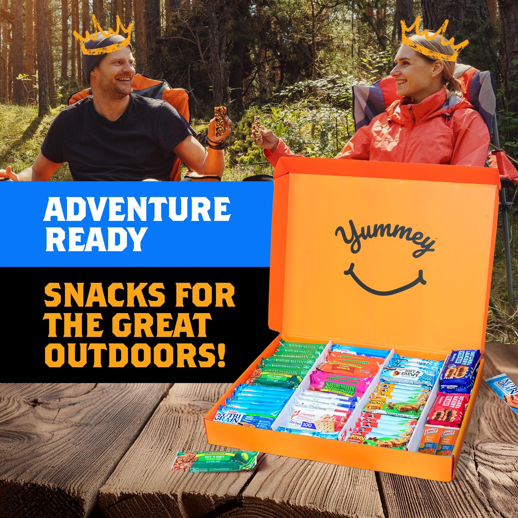 Yummey Granola Bars Bulk Variety Pack - Healthy Granola Bars Variety Snack Box for Office Snacks & Healthy Breakfast Bars - Snacks Variety Pack for Adults and Kids - Granola Bars Bulk (66 Count)