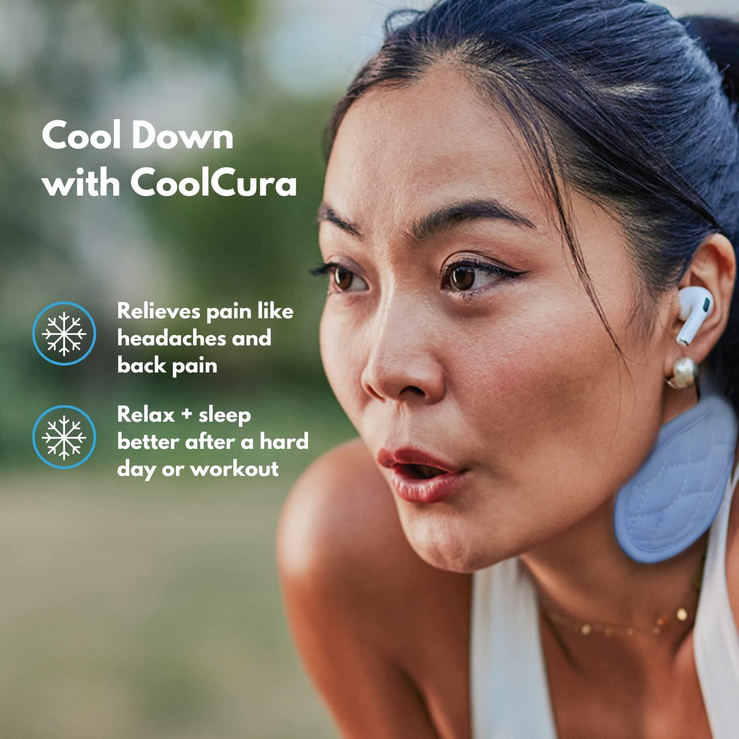 CoolCura CoolCura GO, Ice Therapy Device, Relax with Feng Fu Ice Therapy, Cold Therapy Ice Neck Wrap, Headache Relief, Stress Relief, Anxiety Relief, Relaxation Neckband