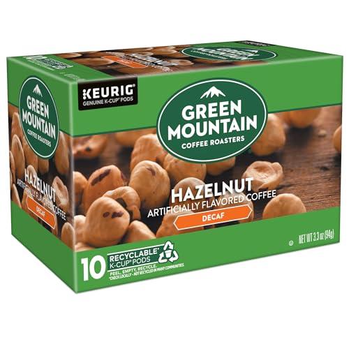 Green Mountain Coffee Roasters Green Mountain Coffee Roasters Hazelnut Decaf Keurig Single-Serve K-Cup pods, Light Roast Coffee, 60 Count (6 Packs of 10)