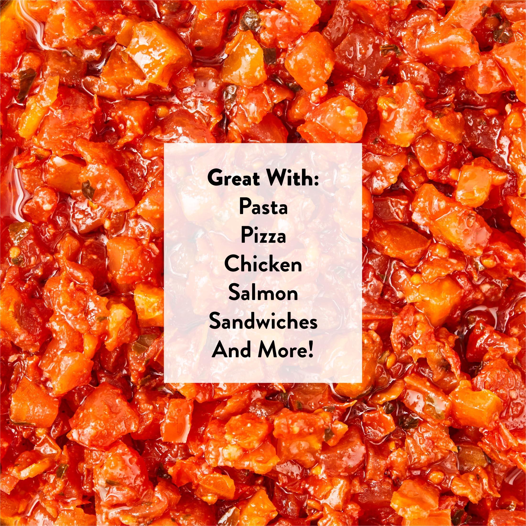DeLallo DeLallo Italian Tomato Bruschetta Topping, 9.88 Ounce Jar, 3 Pack, Gourmet Dip Spread for Toast & Crackers, Made with Extra Virgin Olive Oil