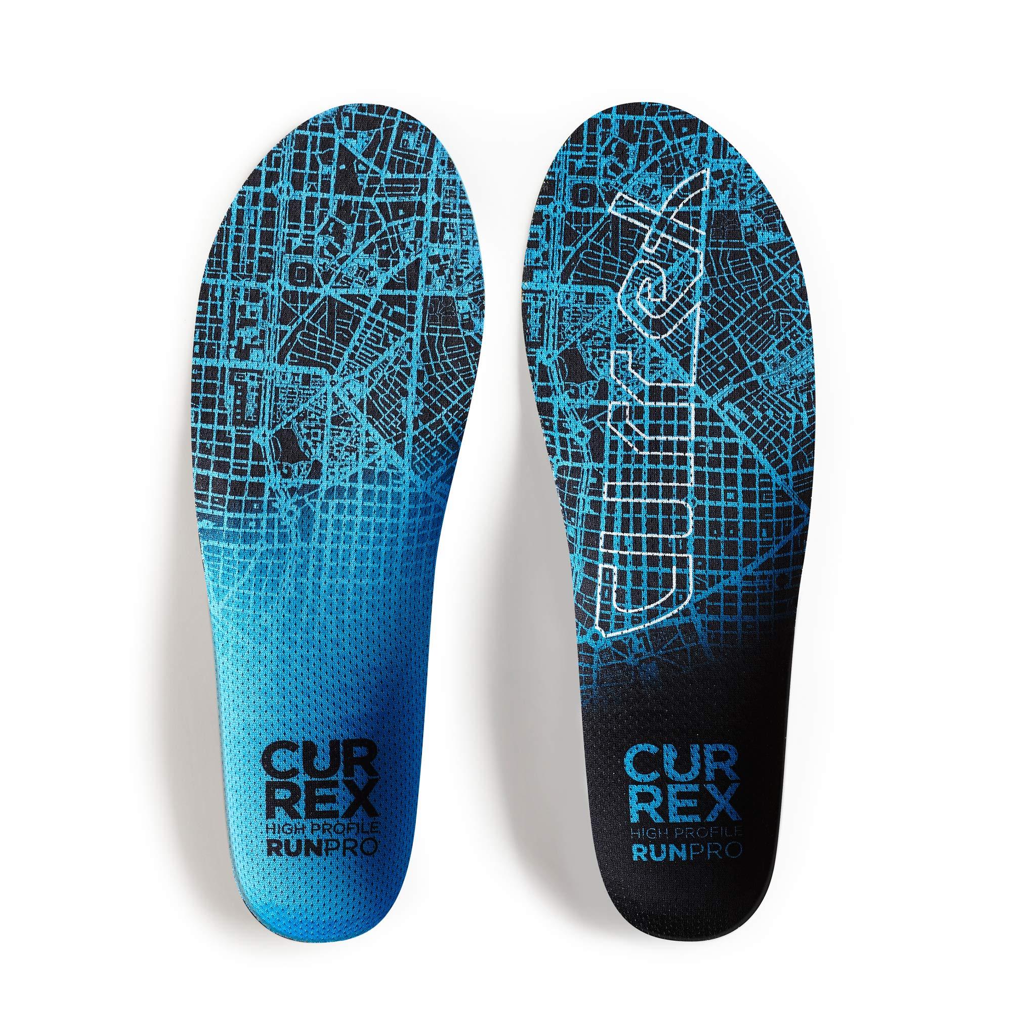 currex CURREX RunPro Insoles for Running Shoes Arch Support Inserts to Help Reduce Fatigue, Prevent Injuries & Boost Performance for Men & Women High Arch, 2X Size