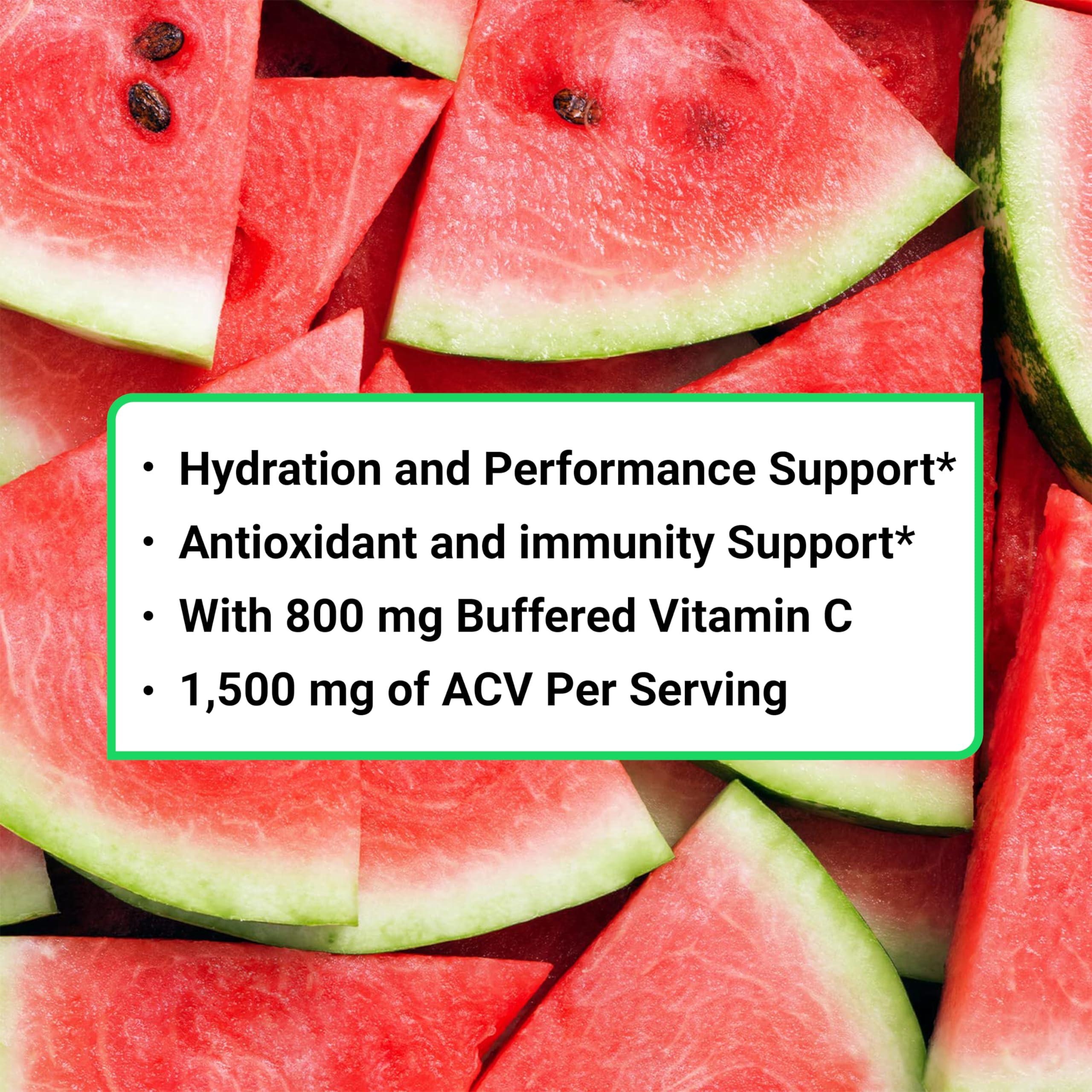 Essential Elements Essential Elements Hydration Packets - Watermelon Cucumber Pack - Sugar Free Electrolytes Powder Packets - 50 Stick Packs of Electrolytes Powder No Sugar - Hydration Drink - with ACV & Vitamin C