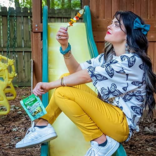 SUCKERPUNCH SuckerPunch | Fiery Heat 3-Pepper Chip-Cut | Pickle Pouch Snack Pack | 3.4oz Single-Serve (12 units)