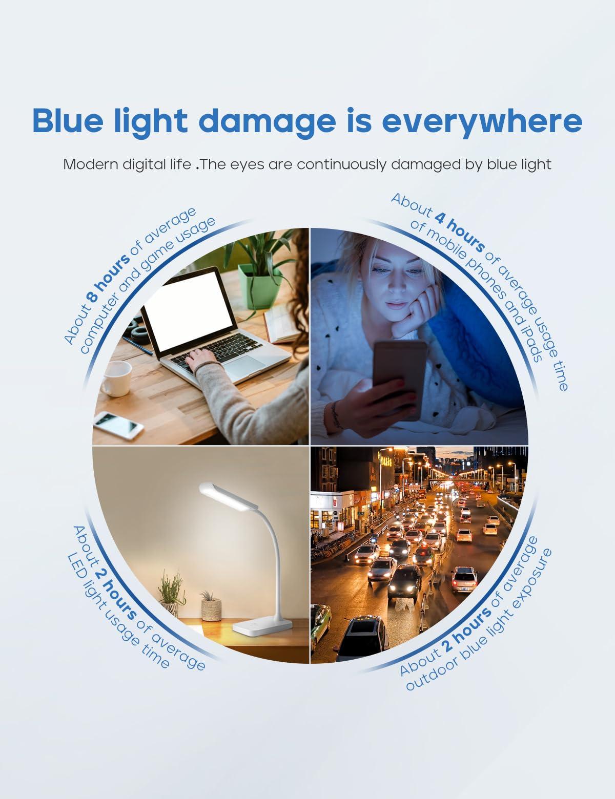 ZanyLen ZanyLen Blue Light Glasses Men Rectangle Large Browline Computer Gaming Glasses Blue Blocker Anti-Glare UV400 Protection Clear Lens (Black Metal/Black TR90 Glasses)