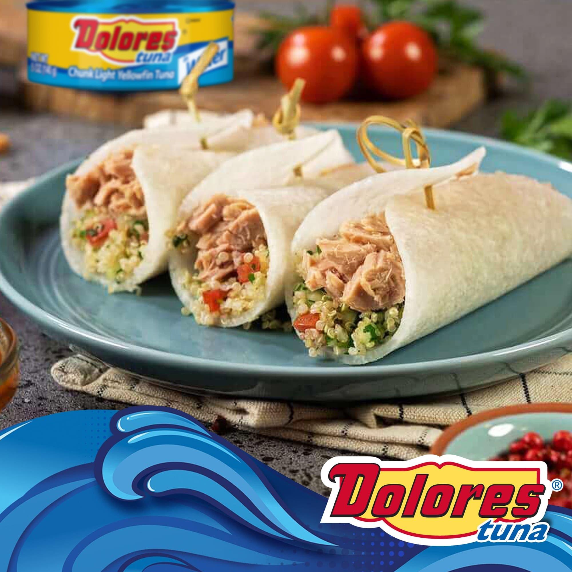 Dolores Dolores Tuna Chunk Light Yellowfin Tuna in Water, 5oz Canned Tuna, 24 Pack