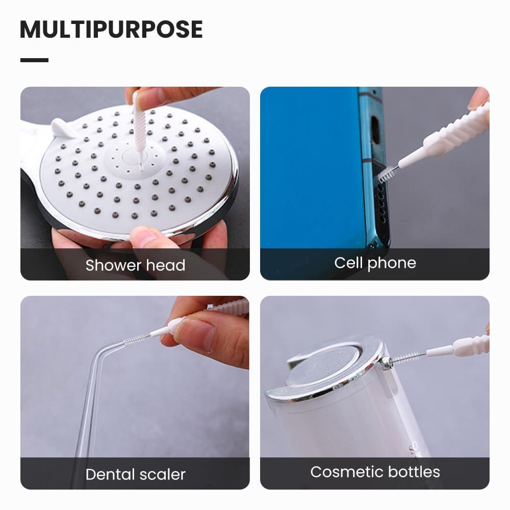 AIIONP Shower Head Cleaning Brush Tool, Gap Hole Anti-Clogging Cleaning Brush, Shower Head Cleaner Brushes Small Hole, Showerhead Cleaning Brushes Picks for Household Bathroom (20 PCS)