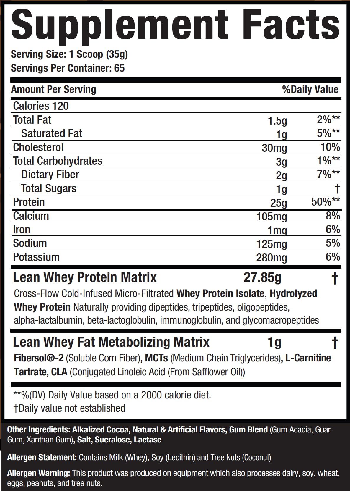 Musclesport Musclesport Lean Whey Revolution™ Protein Powder - Whey Protein Isolate - Low Calorie, Low Carb, Low Fat, Incredible Flavors - 25g Protein per Scoop - 5lb Chocolate Ice Cream