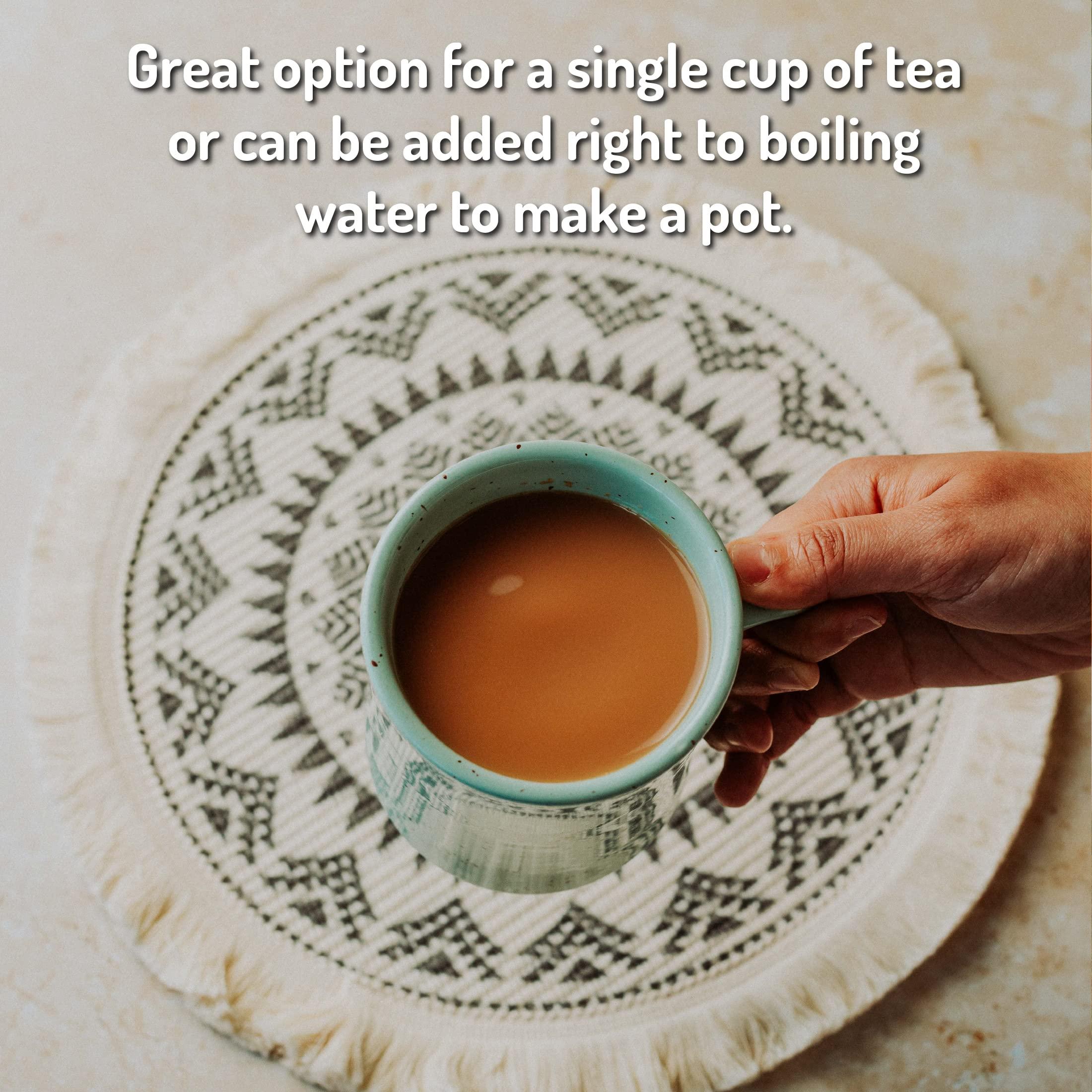 Tea India Tea India Orange Pekoe Black Tea Chai Flavorful Blend Of Black Tea & Natural Ingredients Strong Full-Bodied Traditional Indian Caffeinated Tea 216 Round Teabags