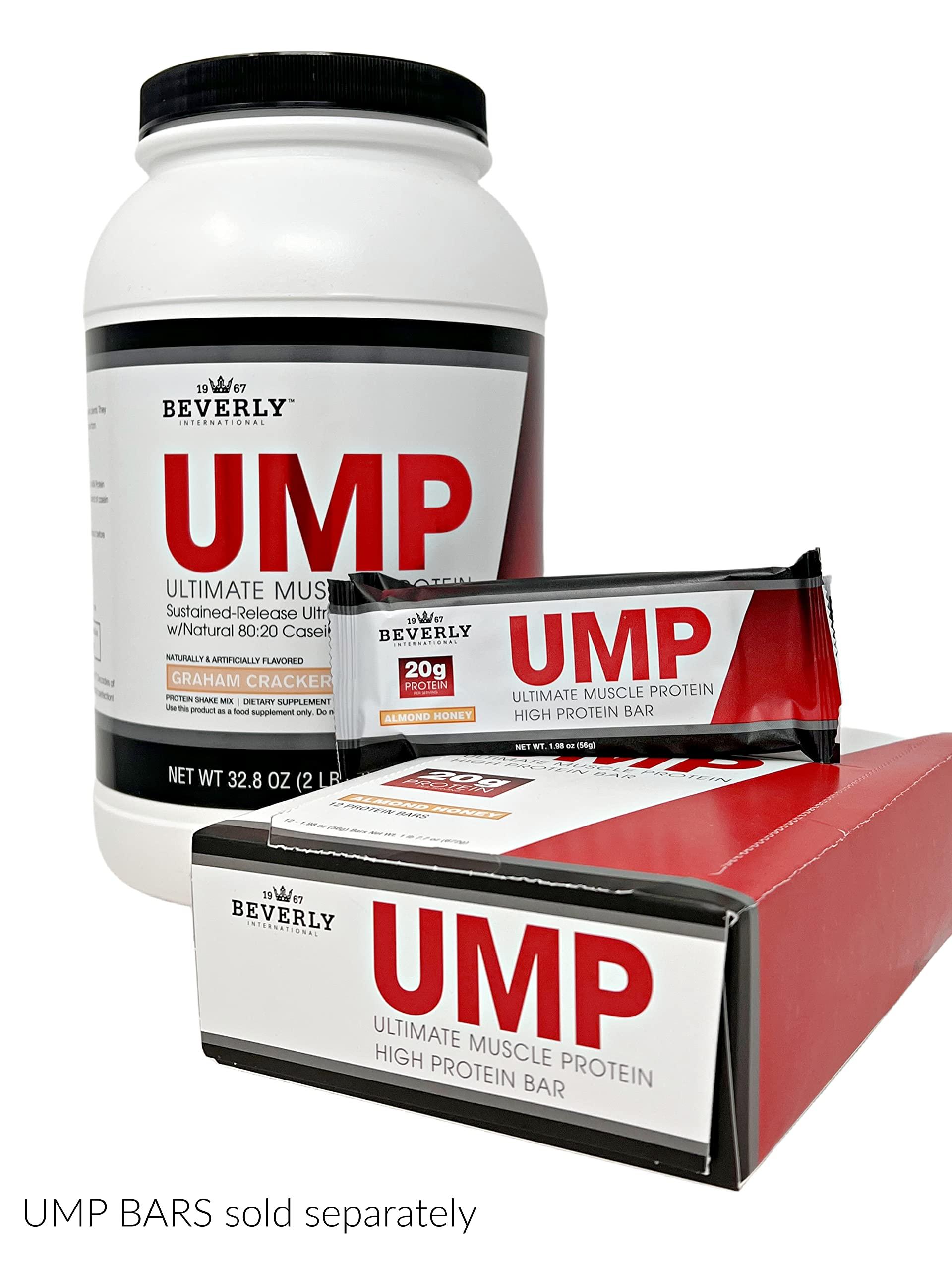 Beverly International Beverly International UMP Protein Powder, Graham Cracker. Unique Whey-Casein Ratio Builds Lean Muscle Support. Easy to Digest. No Bloat. (32.8 oz) 2lb .8 oz