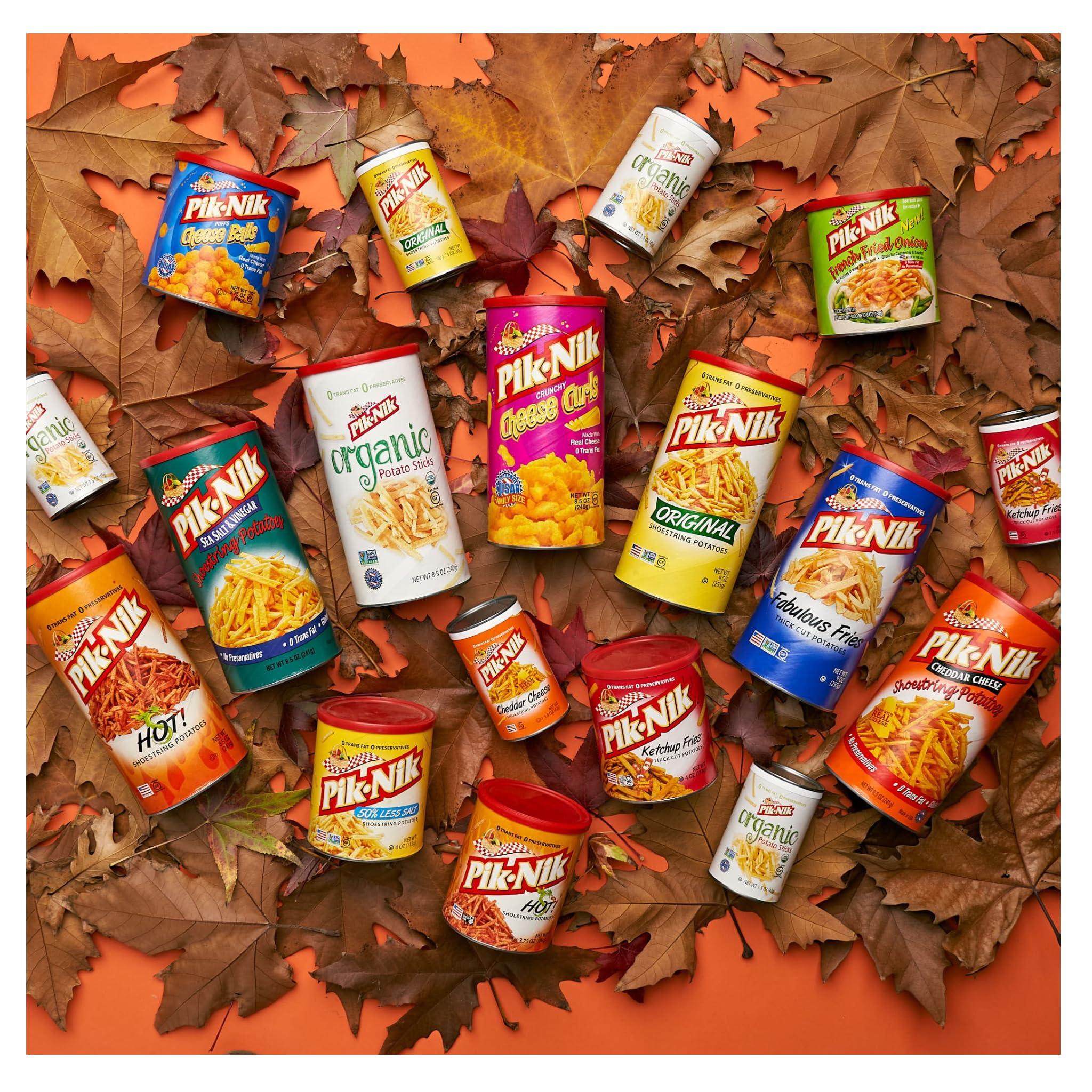 Smiling Sweets Picnic Foods Shoestring Potato Crisps - Sea Salt and Vinegar - Pack of 6 - Delicious Shoestring Potato Snacks - Great for Snacking or for Lunches - Share with Friends