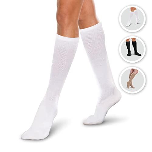 CORE-SPUN BY THERAFIRM Core-Spun 30-40mmHg Firm Graduated Compression Support Knee High Socks (Black, XL)