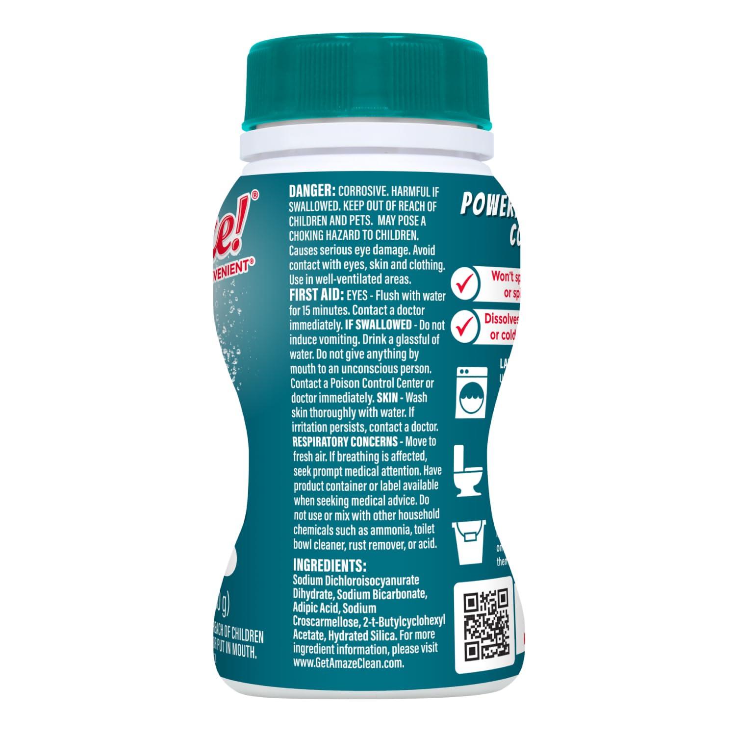 AMAZE AMAZE Ultra Concentrated Bleach Tablets [32 tablets] - Meadow Scent - for Laundry, Toilet, and Multipurpose Home Cleaning. No Splash Liquid Bleach Alternative