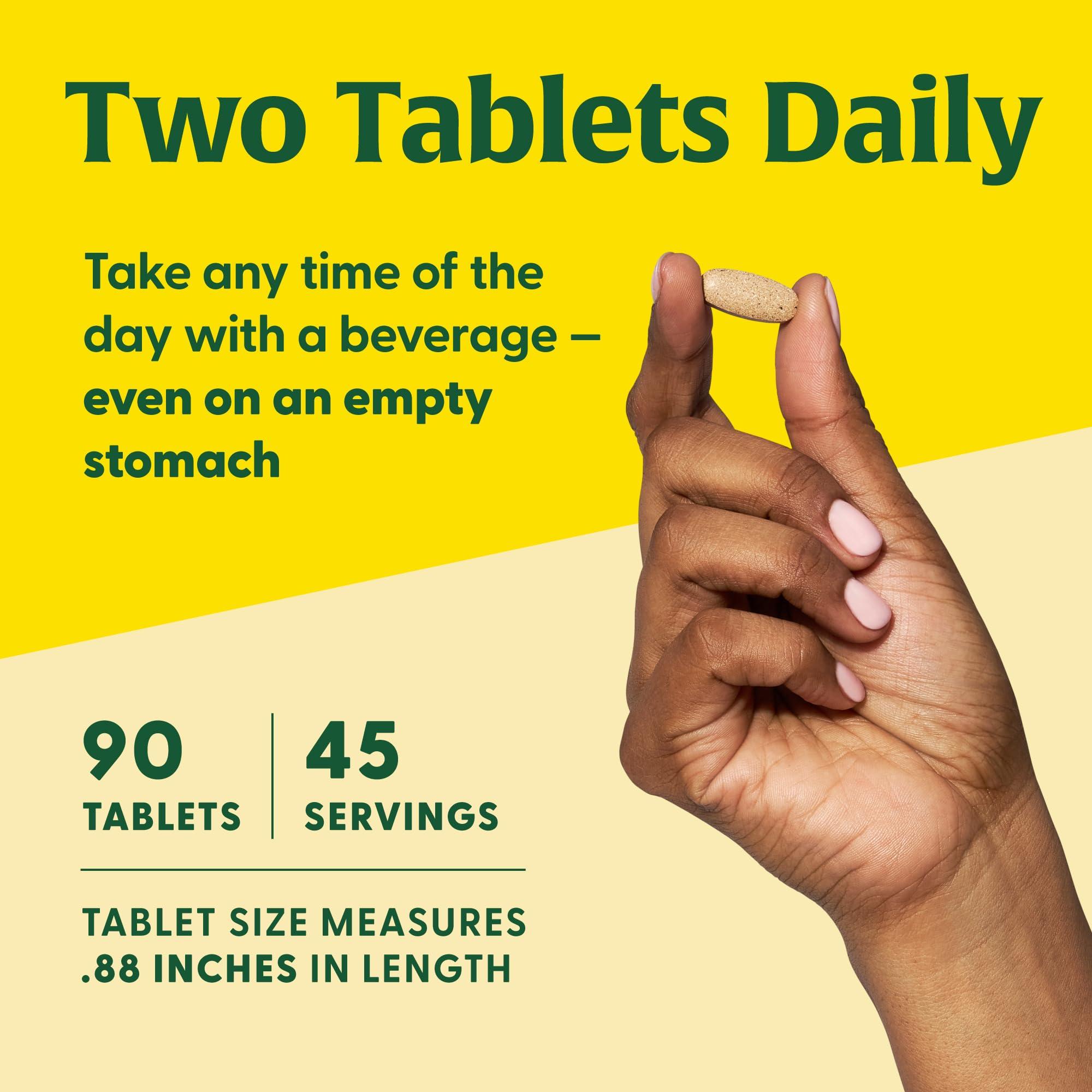 MegaFood MegaFood Adrenal Strength - Sensoril Ashwagandha, Vitamin C, fermented Magnesium Glycinate, Rhodiola Rosea, Reishi Mushroom & Food Blend - Supports a Normal Stress Response - 90 Tabs (45 Servings)
