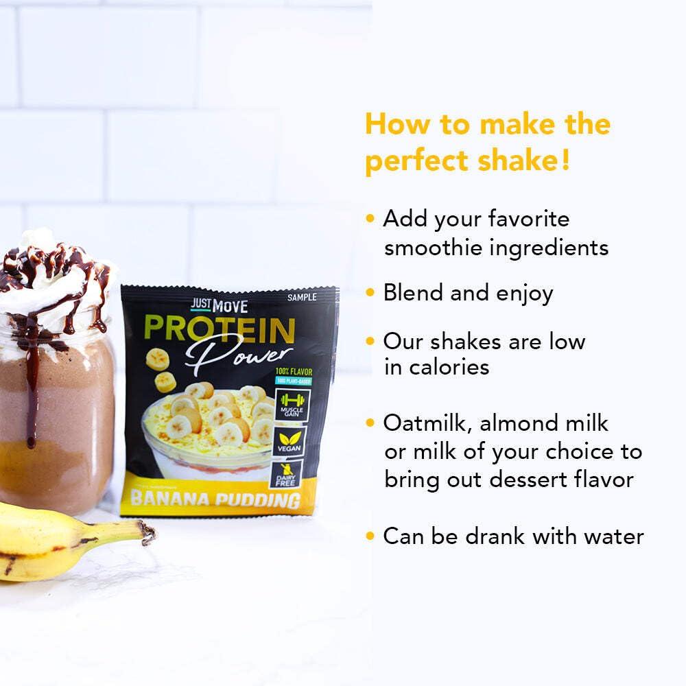 Just Move Just MOVE protein sample pack - 7 flavors Vegan (Plant Based), Organic, Dairy Free, Soy Free, Gluten Free, Keto, Peanut Free, 20g Protein, Low Carb, Non GMO