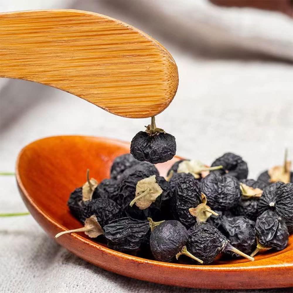 MIHUNTANG Black Goji Berries 8.8oz Qinghai Wolfberry Berry tea Dried Goji Berries250g