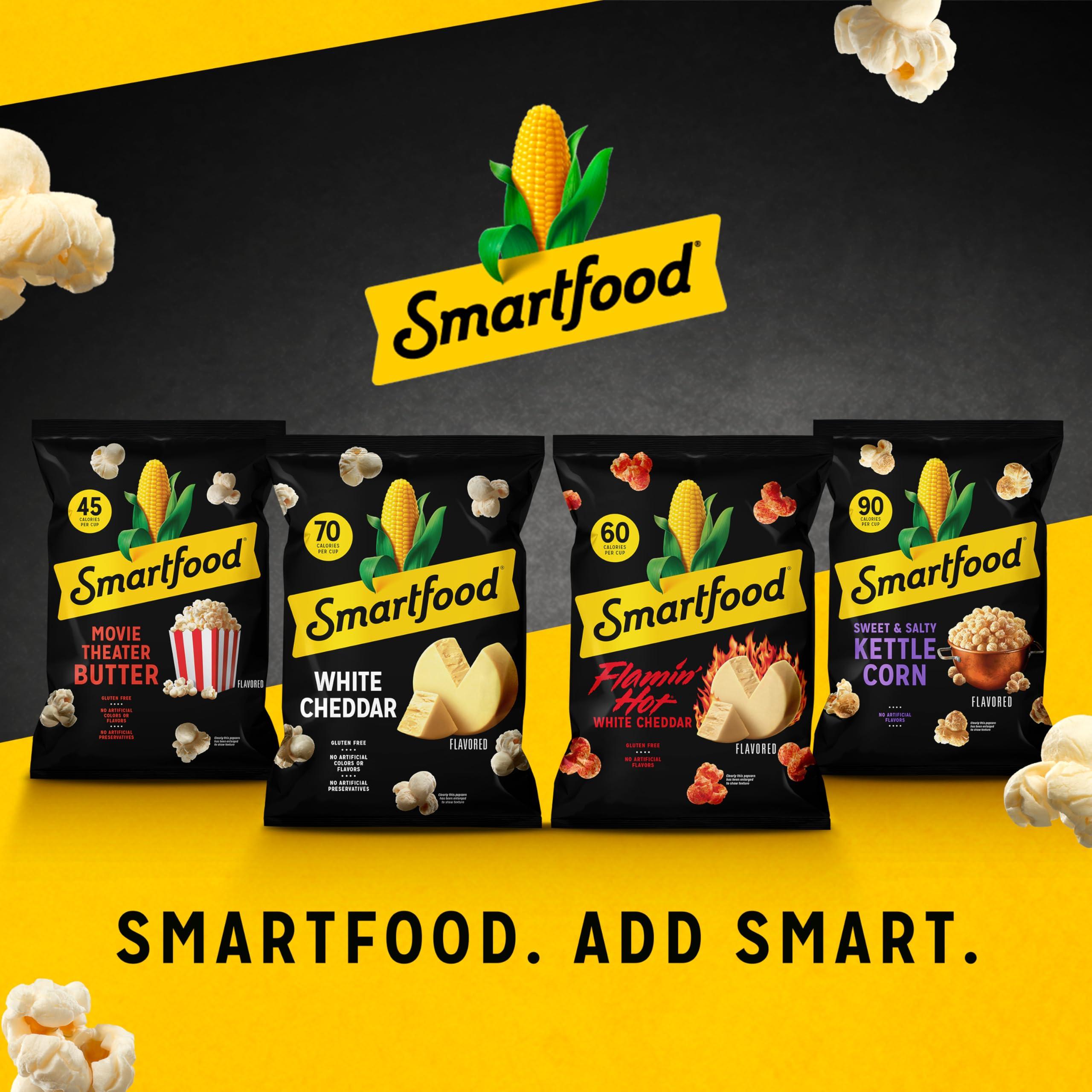 Smartfood Smartfood Popcorn, White Cheddar, 0.625 Ounce (Pack of 40)