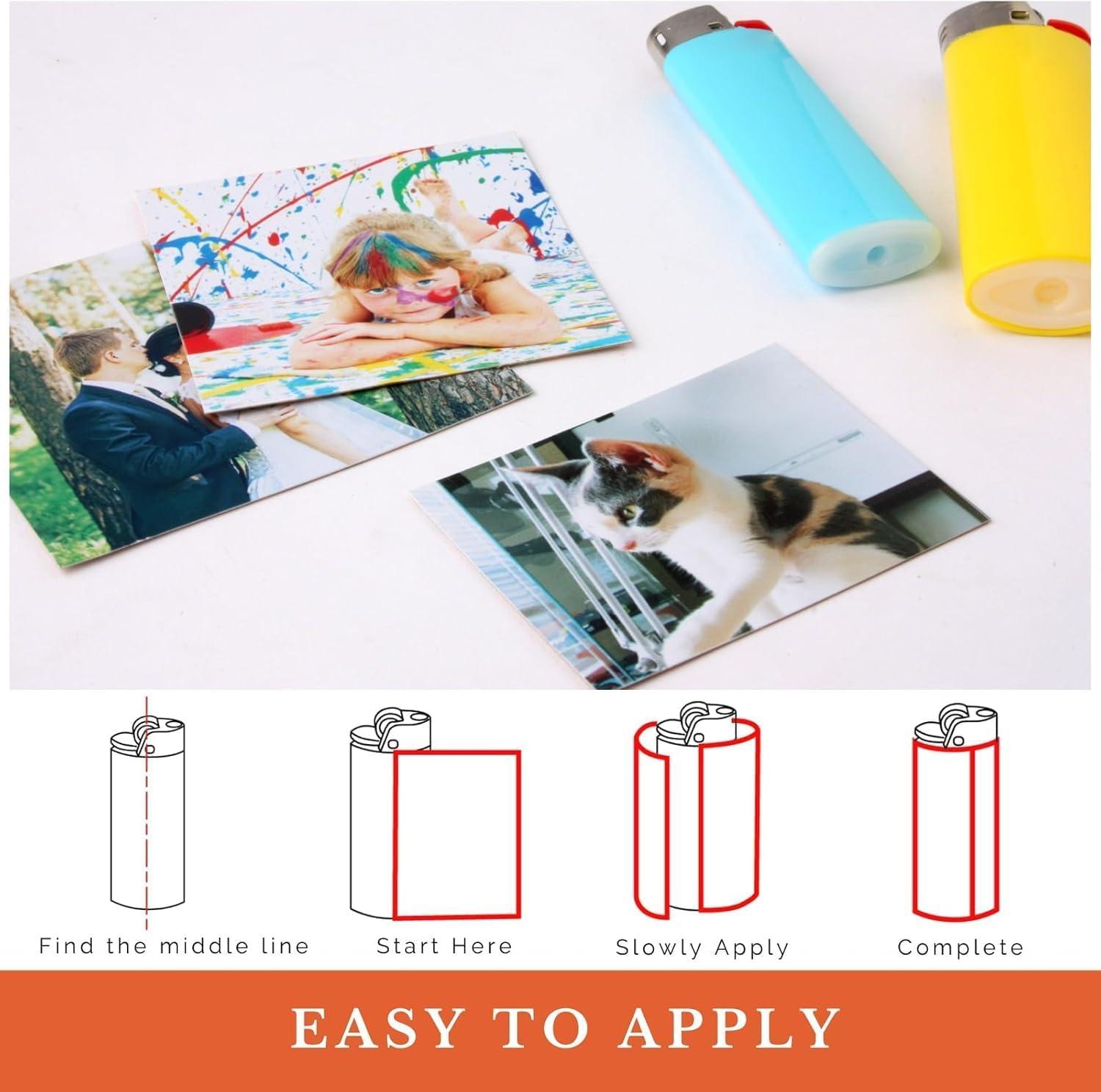 NineLife Basics Custom Photo Lighter WrapsCustom Lighters with Pictures,Suitable for Bic Pocket Lighter,Upload Different PhotosCompany Gifts and Wedding Favors(Lighter Not Included) (8)
