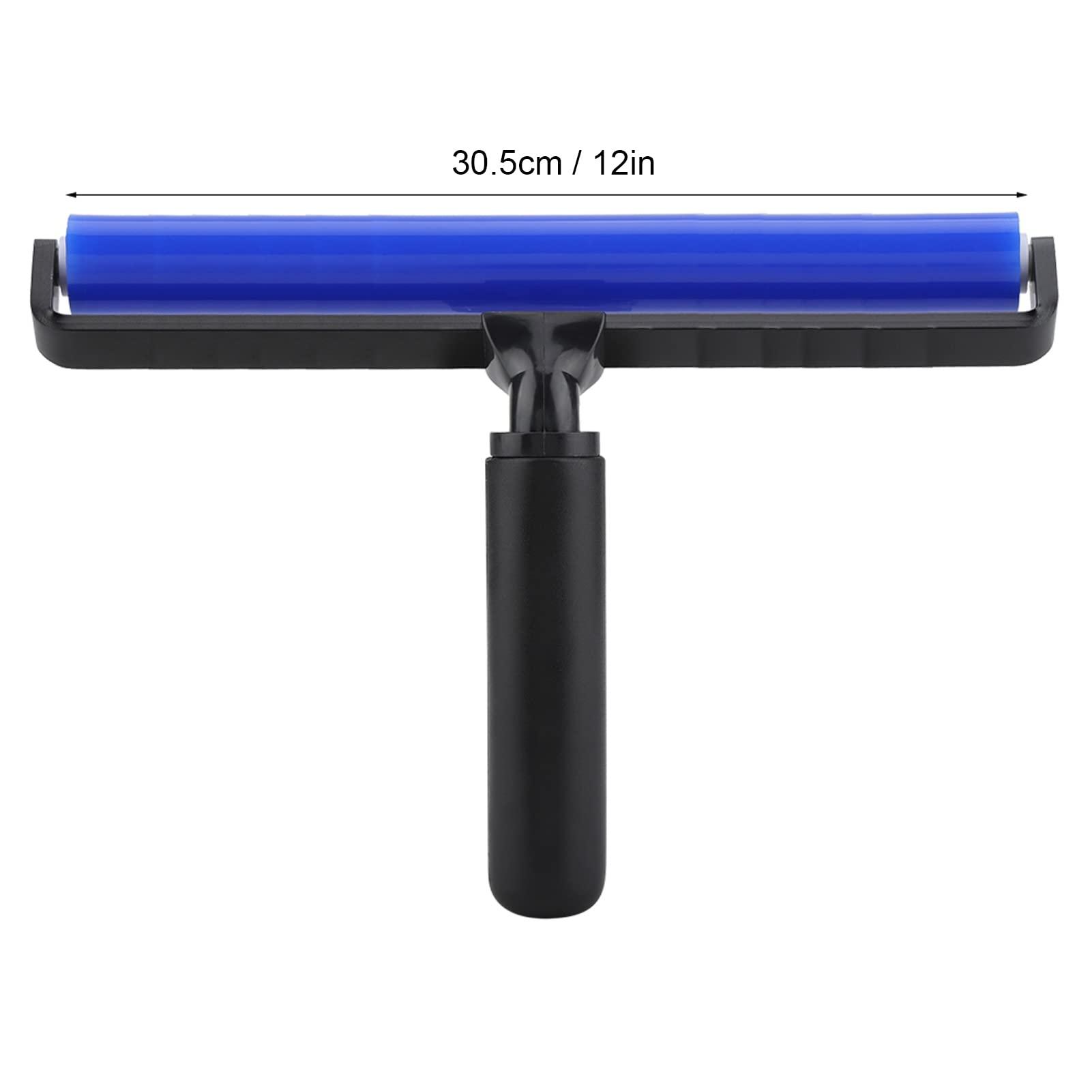 Sunicon Sunicon Dust Removal Roller Cleaner Tool, Silicone Roller Screen Film Roller Squeegee Wheel Anti Static Sticky Dust Collection for Household (30.48cm / 12inch)