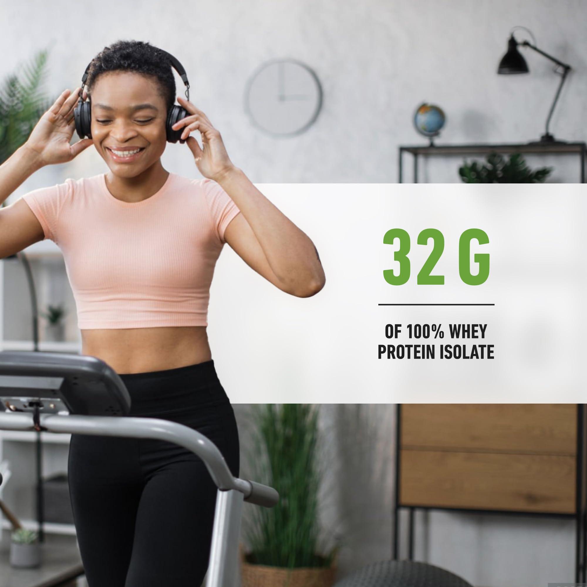 Isopure Isopure Zero Carb 32g Protein Ready-to-Drink, Whey Protein Isolate, Apple Melon, 16 Fl Oz (12 Bottles)