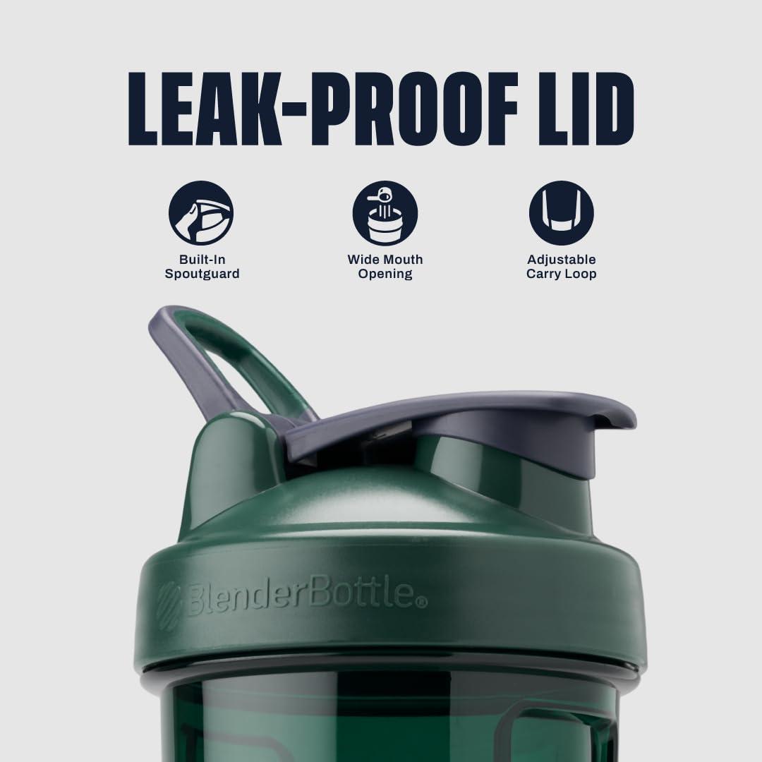 BlenderBottle BlenderBottle Shaker Bottle Pro Series Perfect for Protein Shakes and Pre Workout, 28-Ounce, Full-Color Green