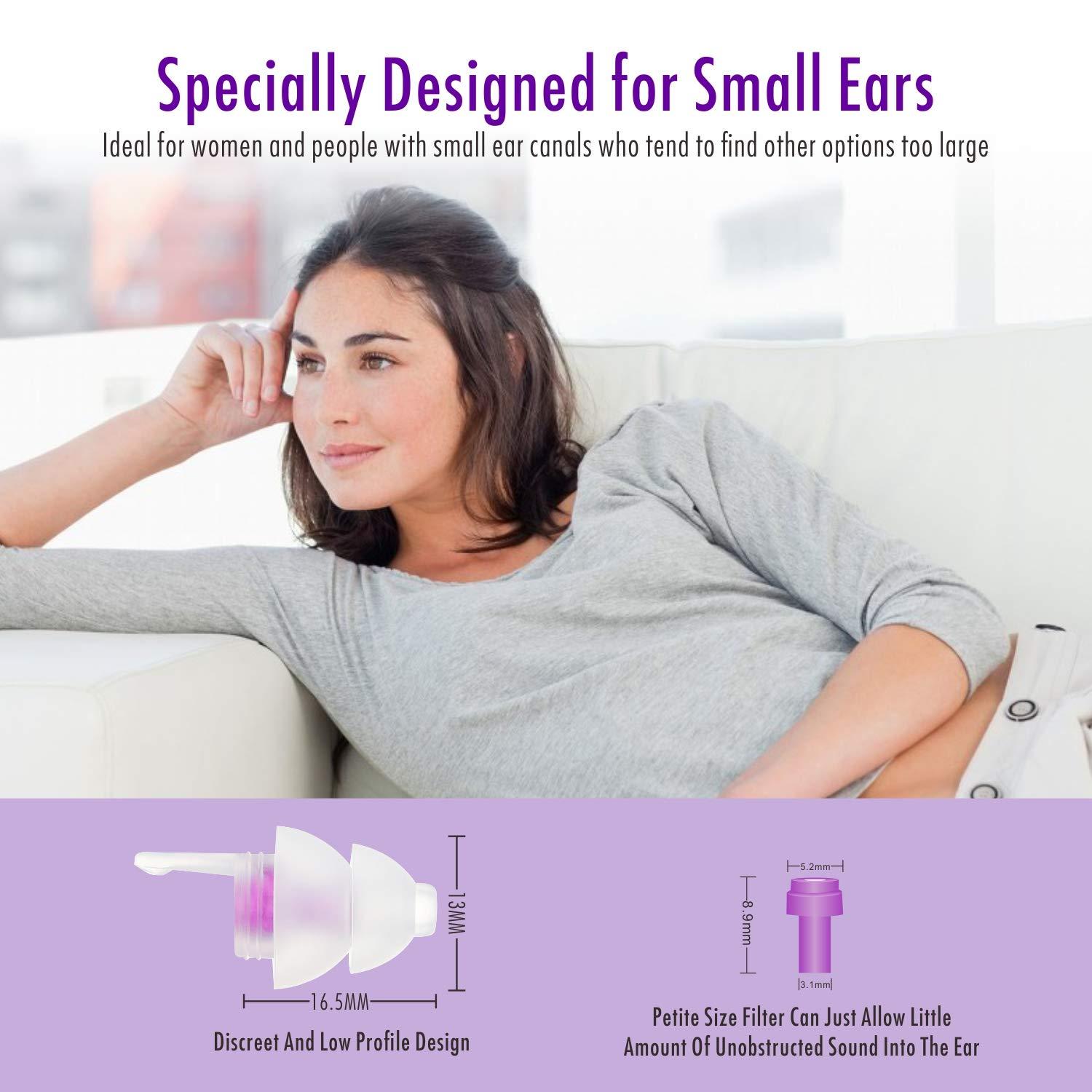 Hearprotek Hearprotek Sleeping Ear Plugs, 2 Pairs Ear Plugs (32db & 30db) Ultra Soft Noise Reduction and Hearing Protection earplugs for Side Sleepers