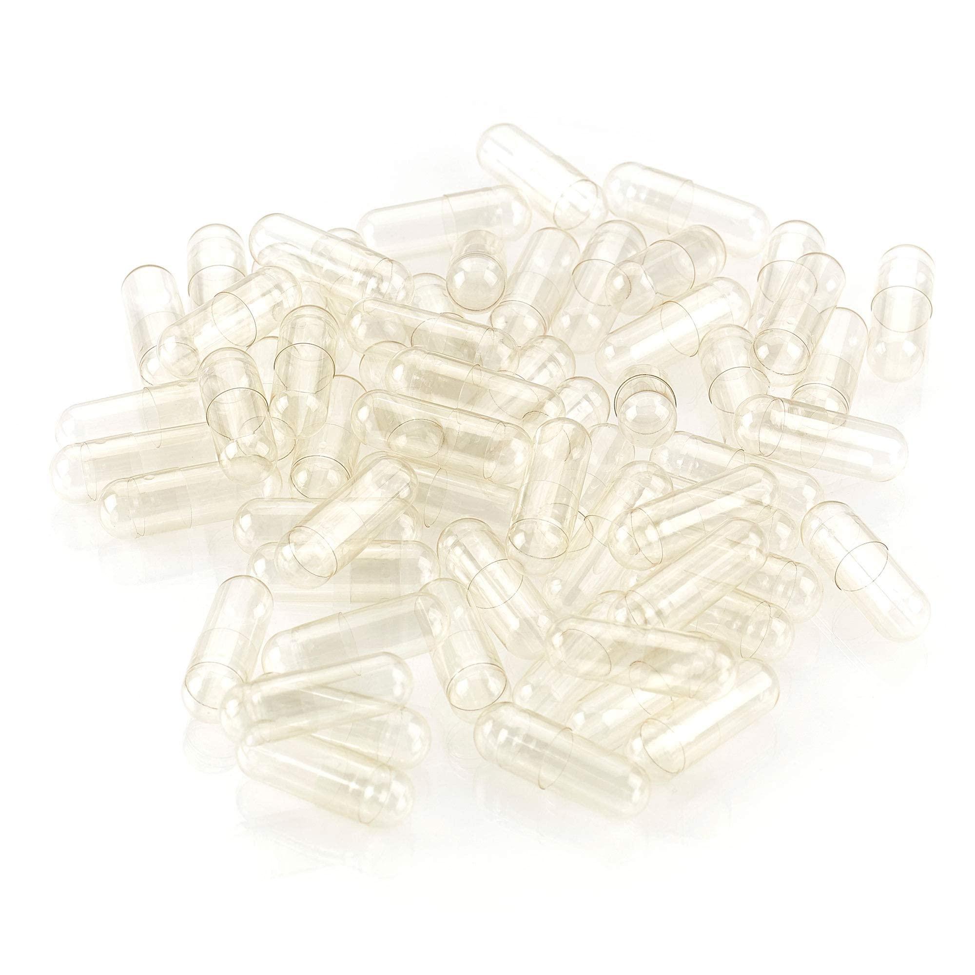 LFA Tablet Presses Empty 00 Capsules - Vegan Pullulan - 1000 Count Vegetarian Capsules Empty - Joined Fillable 00 Vegetable Pill Capsules - Veggie Caps for Capsule Filling Machine - Halal Kosher Tapioca