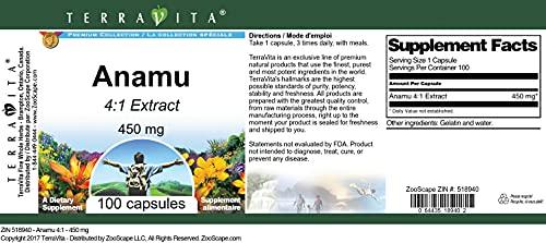 TerraVita Anamu 4:1-450 mg (100 Capsules, ZIN: 518940) - 3 Pack