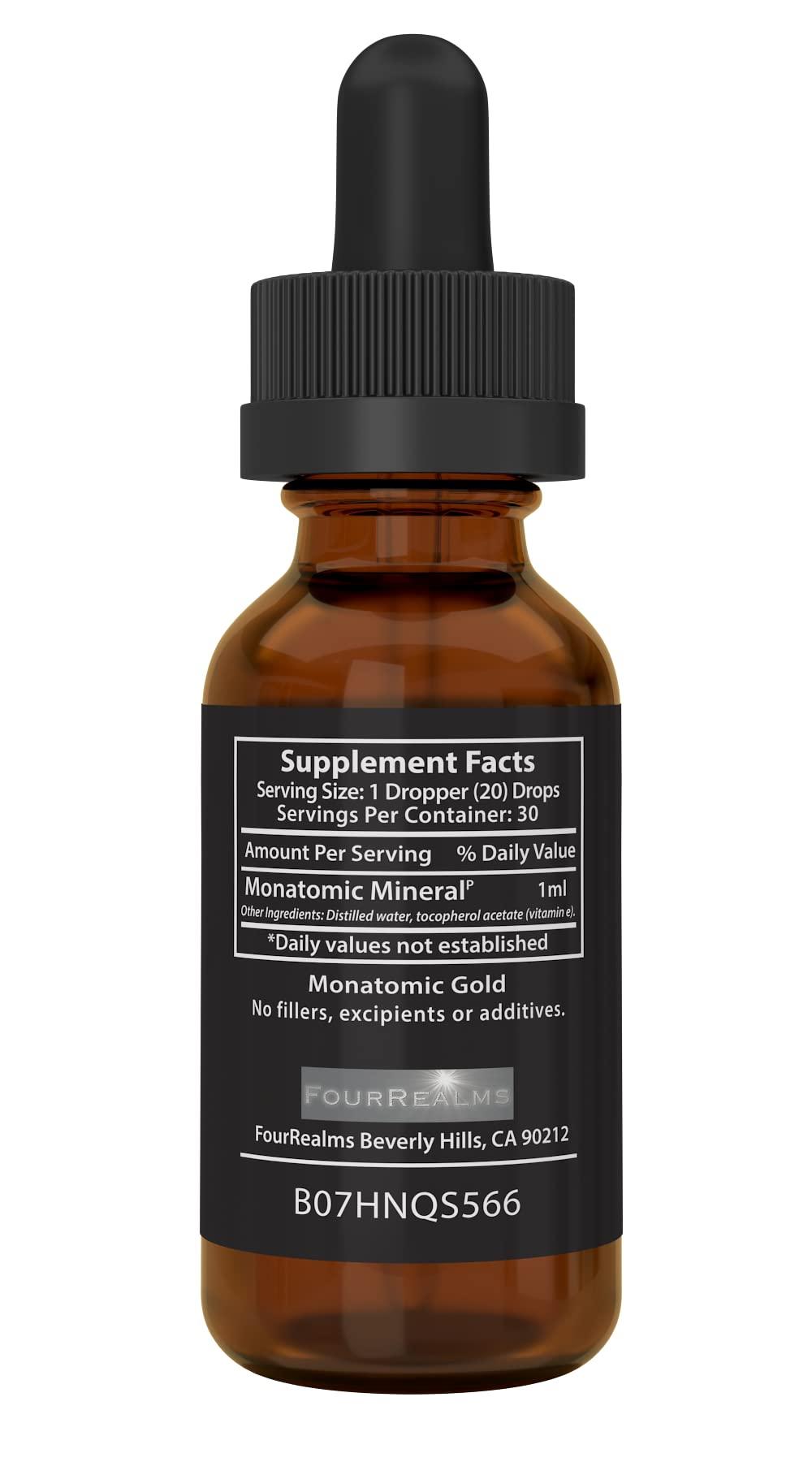 3 Leaf Naturals Mono-Atomic ORMUS Gold - Monoatomic Platinum Gold, Monatomic Gold, Orme 1oz - White Powder Gold, Gold, Platinum