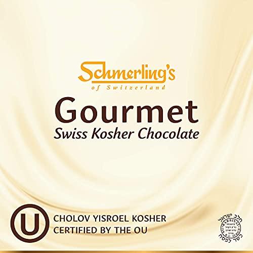 SCHMERLING\'S Schmerling\'s Rosemarie Harmony White Chocolate - Premium Swiss White Chocolate Bars - Praline Filled - All Natural, Gluten Free, GMO Free - Kosher For Passover, OU - 3.5oz Each - Pack 5