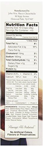 John Macy John Macy Cheese Crisps Cheddar Asiago, 4.5000-ounces (Pack of6)