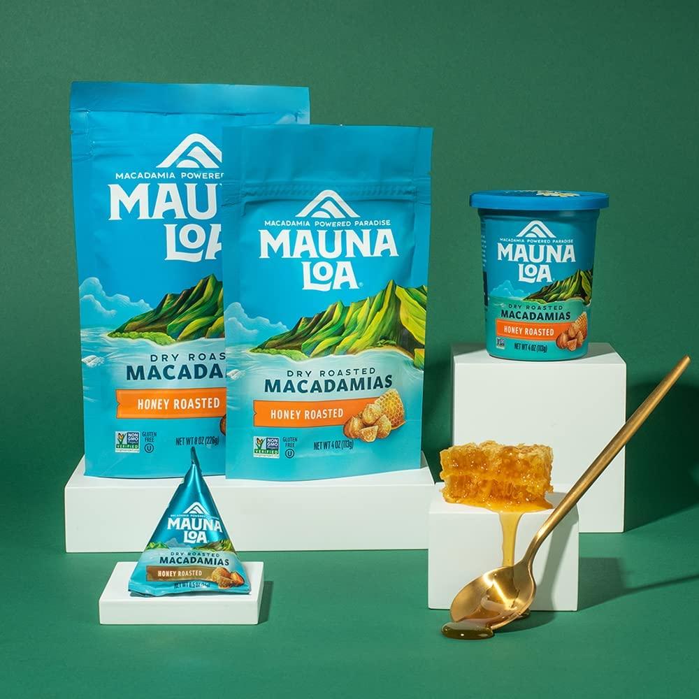 Mauna Loa Mauna Loa Premium Hawaiian Roasted Macadamia Nuts, Honey Roasted Flavor, 4 Oz (Pack of 6)