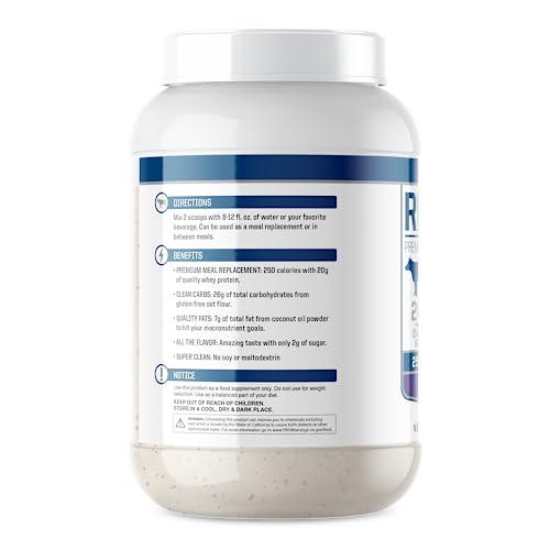 NutraOne Nutrition Real Meal by NutraOne - Perfect Meal Replacement Powder for Everyday Goals | Including Whey Protein, Coconut Oil, and Gluten-Free Oats* (Blueberry 2.6 lbs.)