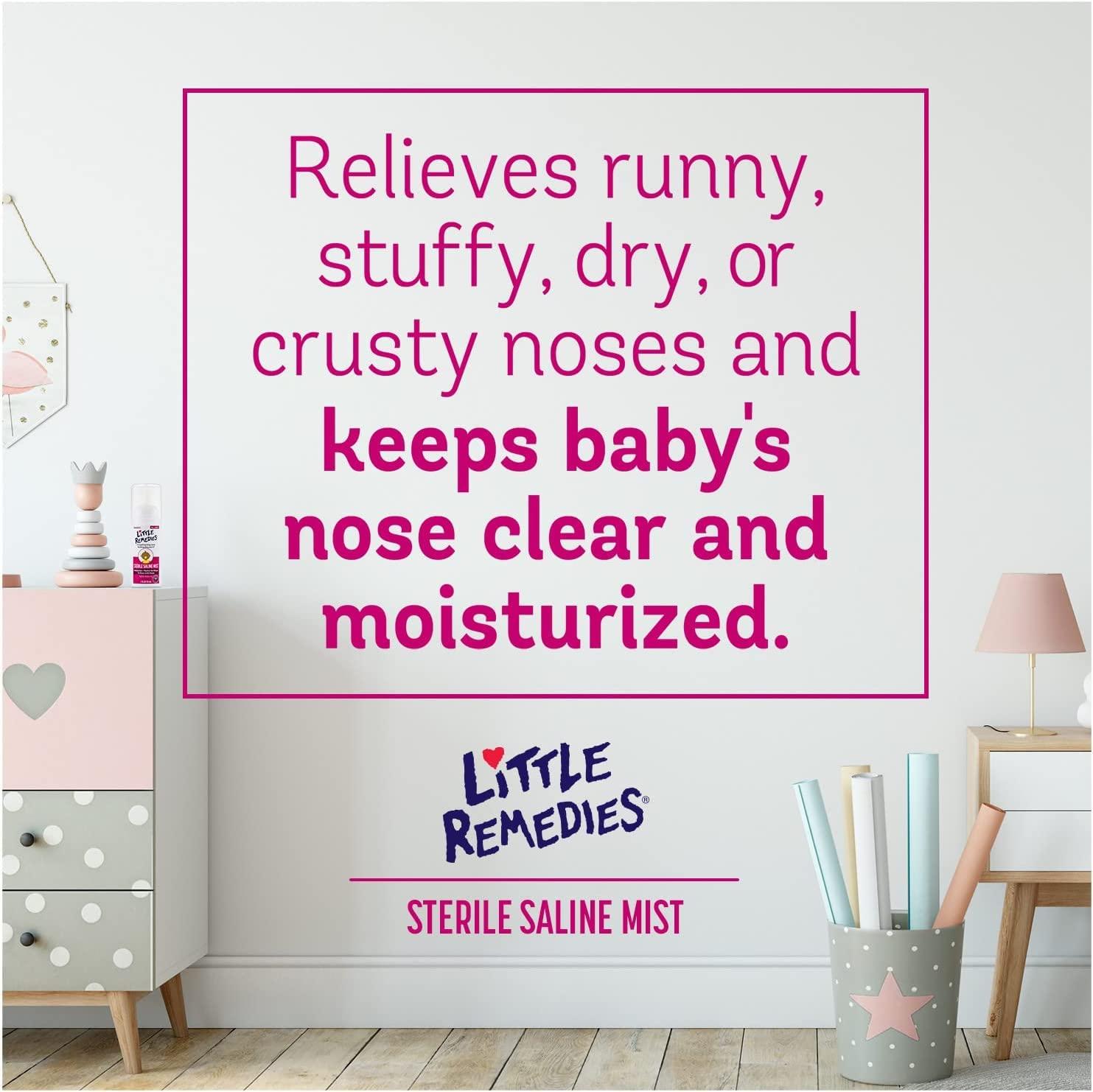 Little Remedies Little Remedies Sterile Saline Nasal Mist, Safe for Newborns, 3 oz (Pack of 1)